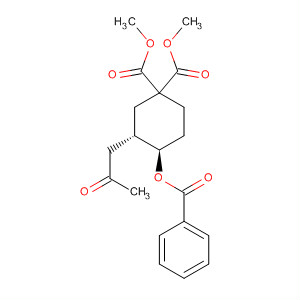 263899-11-2  1,1-Cyclohexanedicarboxylic acid, 4-(benzoyloxy)-3-(2-oxopropyl)-,dimethyl ester, (3S,4R)-