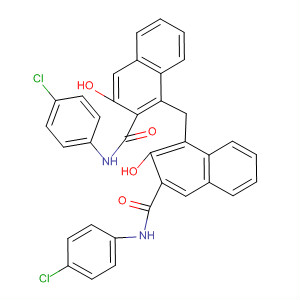 263904-00-3  2-Naphthalenecarboxamide,N-(4-chlorophenyl)-1-[[3-[[(4-chlorophenyl)amino]carbonyl]-2-hydroxy-1-naphthalenyl]methyl]-3-hydroxy-
