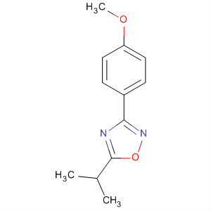 264131-03-5  1,2,4-Oxadiazole, 3-(4-methoxyphenyl)-5-(1-methylethyl)-