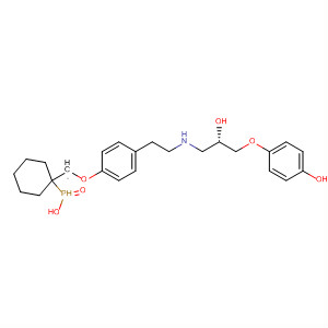 264134-39-6  Phosphinic acid,cyclohexyl[[4-[2-[[(2S)-2-hydroxy-3-(4-hydroxyphenoxy)propyl]amino]ethyl]phenoxy]methyl]-