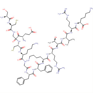 264147-52-6  L-Lysine,L-seryl-L-cysteinyl-L-a-glutamylglycyl-L-cysteinyl-L-lysylglycyl-L-phenylalanyl-L-phenylalanyl-L-lysyl-L-arginyl-L-threonyl-L-valyl-L-arginyl-