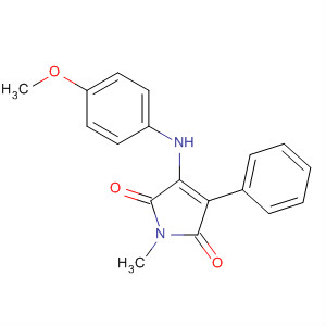 264206-76-0  1H-Pyrrole-2,5-dione, 3-[(4-methoxyphenyl)amino]-1-methyl-4-phenyl-