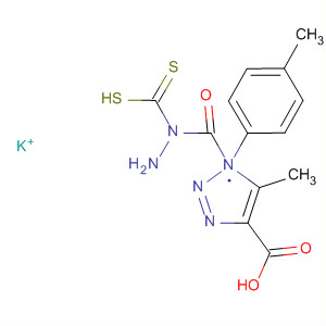 265657-44-1  1H-1,2,3-Triazole-4-carboxylic acid, 5-methyl-1-(4-methylphenyl)-,2-(dithiocarboxy)hydrazide, monopotassium salt