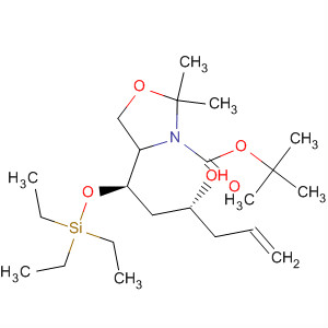 265666-29-3  3-Oxazolidinecarboxylic acid,4-[(1R,3R)-3-hydroxy-1-[(triethylsilyl)oxy]-5-hexenyl]-2,2-dimethyl-,1,1-dimethylethyl ester, (4S)-