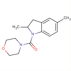 267002-69-7  1H-Indole, 2,3-dihydro-2,5-dimethyl-1-(4-morpholinylcarbonyl)-