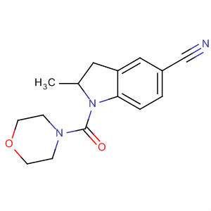 267002-70-0  1H-Indole-5-carbonitrile,2,3-dihydro-2-methyl-1-(4-morpholinylcarbonyl)-