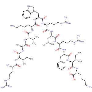268229-12-5  L-Lysine,L-arginyl-L-isoleucyl-L-alanyl-L-valyl-L-lysyl-L-tryptophyl-L-arginyl-L-leucyl-L-arginyl-L-phenylalanyl-L-isoleucyl-