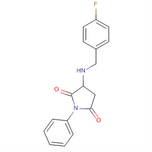 268739-01-1  2,5-Pyrrolidinedione, 3-[[(4-fluorophenyl)methyl]amino]-1-phenyl-