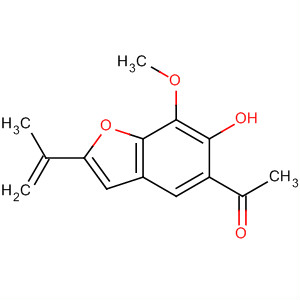 26932-03-6  Ethanone, 1-[6-hydroxy-7-methoxy-2-(1-methylethenyl)-5-benzofuranyl]-