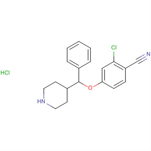 269740-83-2  Benzonitrile, 2-chloro-4-(phenyl-4-piperidinylmethoxy)-,monohydrochloride