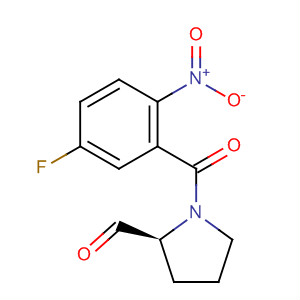 271253-07-7  2-Pyrrolidinecarboxaldehyde, 1-(5-fluoro-2-nitrobenzoyl)-, (2S)- 271253-07-7  2-Pyrrolidinecarboxaldehyde, 1-(5-fluoro-2-nitrobenzoyl)-, (2S)-