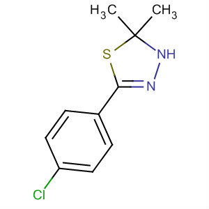 271263-58-2  1,3,4-Thiadiazole, 5-(4-chlorophenyl)-2,3-dihydro-2,2-dimethyl-