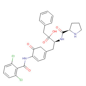 272784-66-4  L-Phenylalanine,5-oxo-1-(phenylmethyl)-L-prolyl-4-[(2,6-dichlorobenzoyl)amino]-