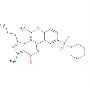 224788-36-7  Morpholine,4-[[3-(1,4-dihydro-5-methyl-4-oxo-7-propylimidazo[5,1-f][1,2,4]triazin-2-yl)-4-ethoxyphenyl]sulfonyl]-