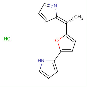 225092-66-0  1H-Pyrrole, 2-[5-[1-(2H-pyrrol-2-ylidene)ethyl]-2-furanyl]-,monohydrochloride