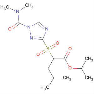 225223-39-2  Pentanoic acid,2-[[1-[(dimethylamino)carbonyl]-1H-1,2,4-triazol-3-yl]sulfonyl]-4-methyl-,1-methylethyl ester