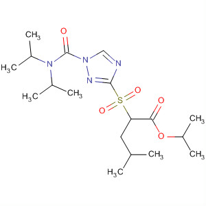 225223-40-5  Pentanoic acid,2-[[1-[[bis(1-methylethyl)amino]carbonyl]-1H-1,2,4-triazol-3-yl]sulfonyl]-4-methyl-, 1-methylethyl ester