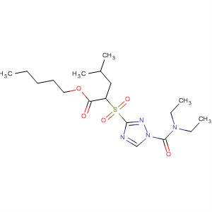 225223-75-6  Pentanoic acid,2-[[1-[(diethylamino)carbonyl]-1H-1,2,4-triazol-3-yl]sulfonyl]-4-methyl-,pentyl ester