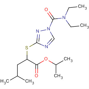 225225-14-9  Pentanoic acid,2-[[1-[(diethylamino)carbonyl]-1H-1,2,4-triazol-3-yl]thio]-4-methyl-,1-methylethyl ester