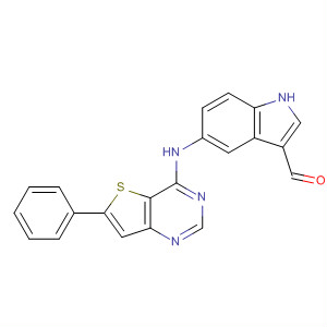 225381-81-7  1H-Indole-3-carboxaldehyde,5-[(6-phenylthieno[3,2-d]pyrimidin-4-yl)amino]-