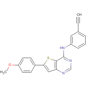 225382-08-1  Thieno[3,2-d]pyrimidin-4-amine,N-(3-ethynylphenyl)-6-(4-methoxyphenyl)-