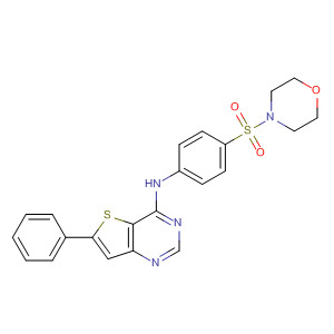 225382-39-8  Morpholine,4-[[4-[(6-phenylthieno[3,2-d]pyrimidin-4-yl)amino]phenyl]sulfonyl]-