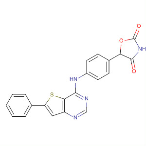 225382-43-4  2,4-Oxazolidinedione,5-[4-[(6-phenylthieno[3,2-d]pyrimidin-4-yl)amino]phenyl]-