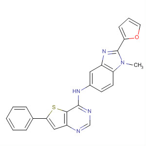 225382-48-9  Thieno[3,2-d]pyrimidin-4-amine,N-[2-(2-furanyl)-1-methyl-1H-benzimidazol-5-yl]-6-phenyl-