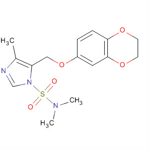 226571-82-0  1H-Imidazole-1-sulfonamide,5-[(2,3-dihydro-1,4-benzodioxin-6-yl)hydroxymethyl]-N,N,4-trimethyl-