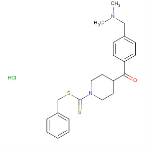 227100-34-7  1-Piperidinecarbodithioic acid, 4-[4-[(dimethylamino)methyl]benzoyl]-,phenylmethyl ester, monohydrochloride