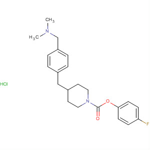227100-67-6  1-Piperidinecarboxylic acid,4-[[4-[(dimethylamino)methyl]phenyl]methyl]-, 4-fluorophenyl ester,monohydrochloride