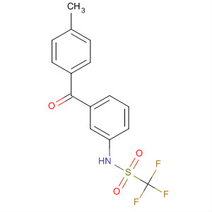 22731-29-9  Methanesulfonamide, 1,1,1-trifluoro-N-[3-(4-methylbenzoyl)phenyl]-