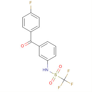 22731-31-3  Methanesulfonamide, 1,1,1-trifluoro-N-[3-(4-fluorobenzoyl)phenyl]-
