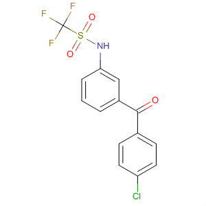 22731-32-4  Methanesulfonamide, N-[3-(4-chlorobenzoyl)phenyl]-1,1,1-trifluoro-