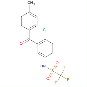 22731-46-0  Methanesulfonamide,N-[4-chloro-3-(4-methylbenzoyl)phenyl]-1,1,1-trifluoro-