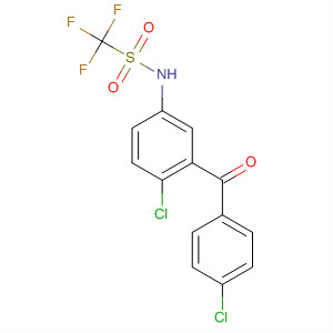 22731-48-2  Methanesulfonamide,N-[4-chloro-3-(4-chlorobenzoyl)phenyl]-1,1,1-trifluoro-