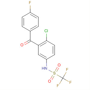22731-49-3  Methanesulfonamide,N-[4-chloro-3-(4-fluorobenzoyl)phenyl]-1,1,1-trifluoro-