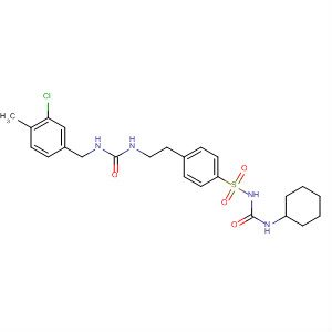 22764-96-1  Benzenesulfonamide,4-[2-[[[(3-chloro-4-methylphenyl)methylamino]carbonyl]amino]ethyl]-N-[(cyclohexylamino)carbonyl]-