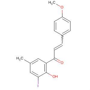 227778-97-4  2-Propen-1-one,1-(2-hydroxy-3-iodo-5-methylphenyl)-3-(4-methoxyphenyl)- 227778-97-4  2-Propen-1-one,1-(2-hydroxy-3-iodo-5-methylphenyl)-3-(4-methoxyphenyl)-