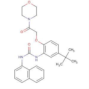 228417-27-4  Morpholine,4-[[4-(1,1-dimethylethyl)-2-[[(1-naphthalenylamino)carbonyl]amino]phenoxy]acetyl]-