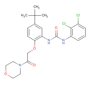 228417-33-2  Morpholine,4-[[2-[[[(2,3-dichlorophenyl)amino]carbonyl]amino]-4-(1,1-dimethylethyl)phenoxy]acetyl]-
