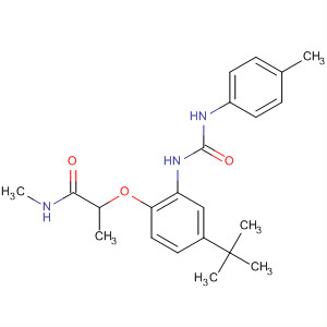 228417-50-3  Propanamide,2-[4-(1,1-dimethylethyl)-2-[[[(4-methylphenyl)amino]carbonyl]amino]phenoxy]-N-methyl-