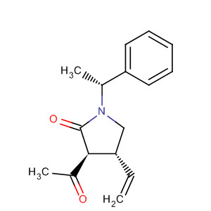 228556-06-7  2-Pyrrolidinone, 3-acetyl-4-ethenyl-1-[(1R)-1-phenylethyl]-, (3S,4R)-