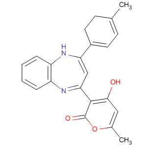 228864-90-2  2H-Pyran-2-one,3-[2,3-dihydro-2-(4-methylphenyl)-1H-1,5-benzodiazepin-4-yl]-4-hydroxy-6-methyl-