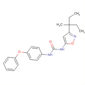 229001-73-4  Urea, N-[3-(1-ethyl-1-methylpropyl)-5-isoxazolyl]-N'-(4-phenoxyphenyl)-