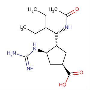 229614-93-1  Cyclopentanecarboxylic acid,3-[(1S)-1-(acetylamino)-2-ethylbutyl]-4-[(aminoiminomethyl)amino]-,(1R,3R,4R)-