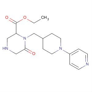 229647-17-0  2-Piperazinecarboxylic acid,6-oxo-1-[[1-(4-pyridinyl)-4-piperidinyl]methyl]-, ethyl ester