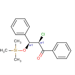 229962-15-6  1-Propanone, 2-chloro-1,3-diphenyl-3-[(trimethylsilyl)oxy]-, (2R,3S)-rel-
