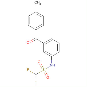 23093-01-8  Methanesulfonamide, 1,1-difluoro-N-[3-(4-methylbenzoyl)phenyl]-