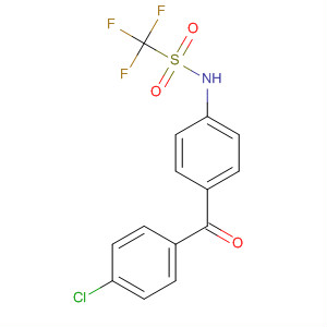 23093-02-9  Methanesulfonamide, N-[4-(4-chlorobenzoyl)phenyl]-1,1,1-trifluoro-